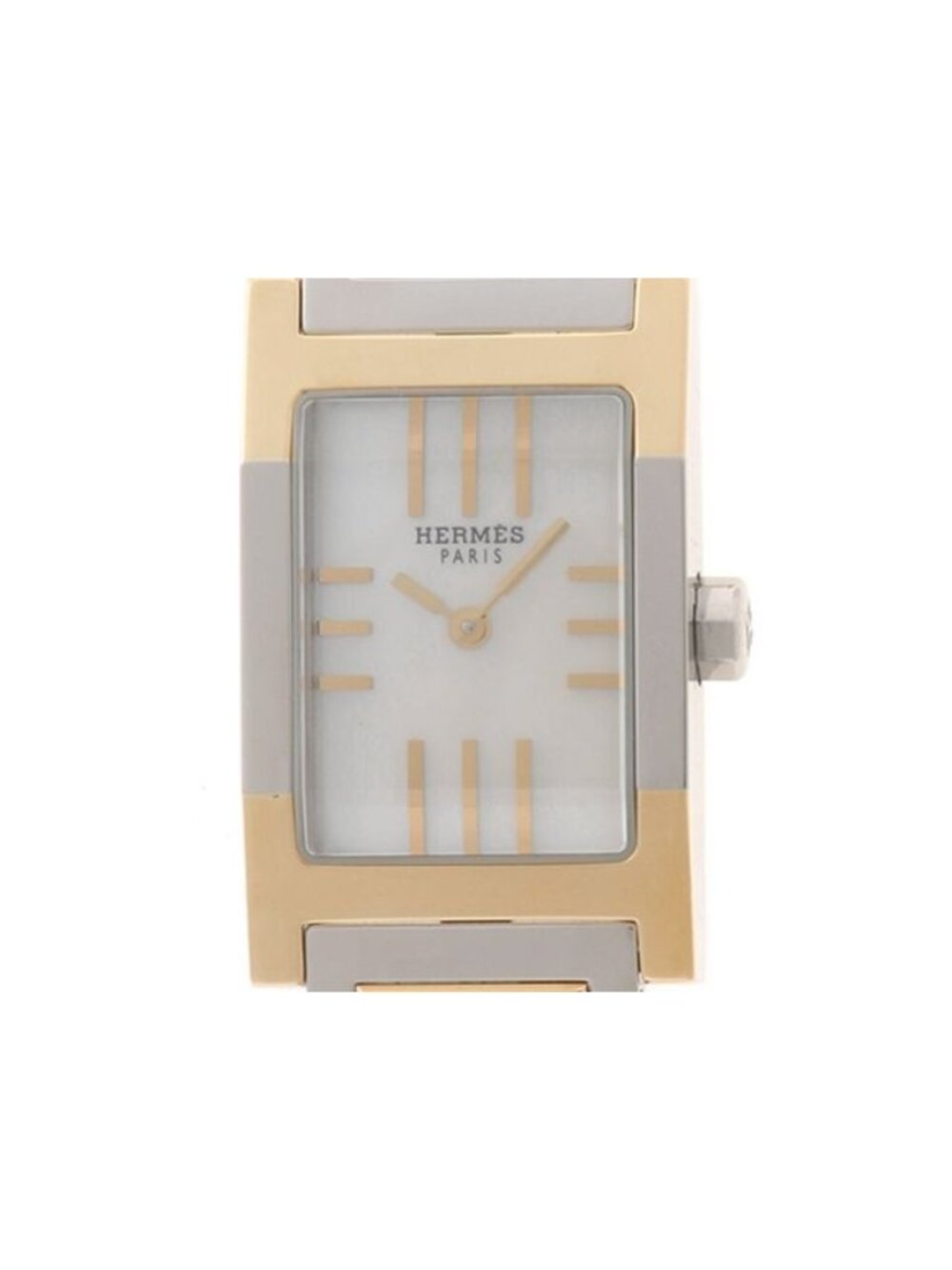Hermes Tandem Watch Stainless Steel Silver Quartz